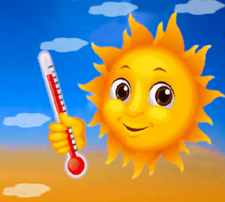 Słoneczko z wysoką temperaturą